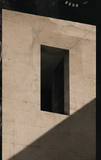 Architectural detail with window opening